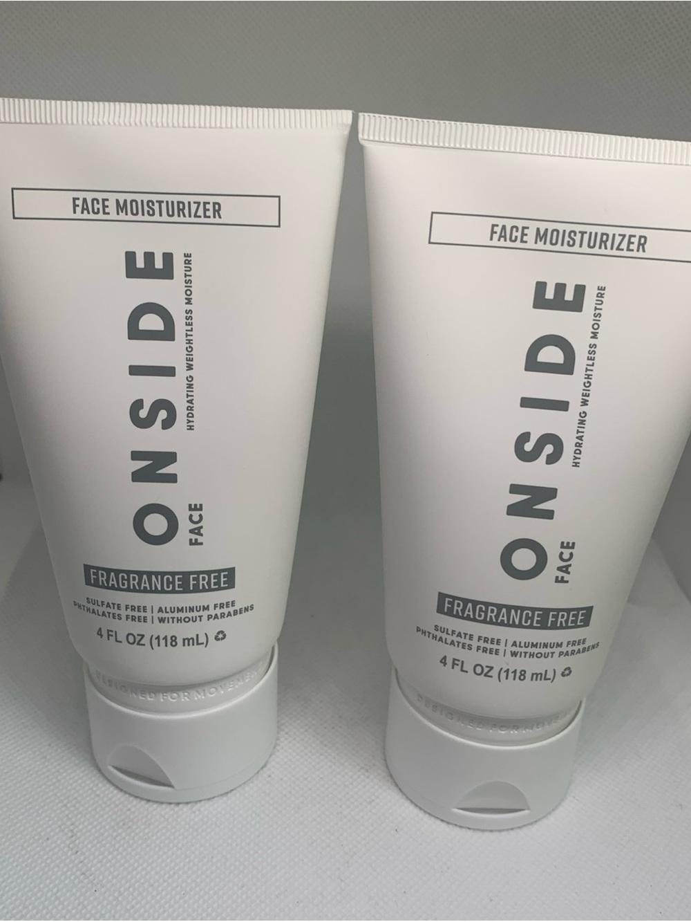 Onside Face Moisturizer Fragrance Free - Set of 2 New and Sealed